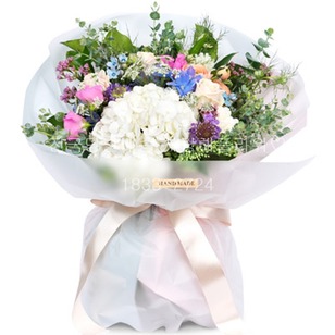 예쁜 수국 혼합 꽃다발