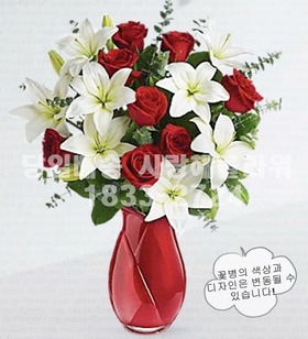 백합장미 화병