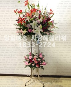 생화2단 축하오브제