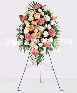 핑크화이트 축하오브제