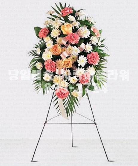 핑크화이트 축하오브제