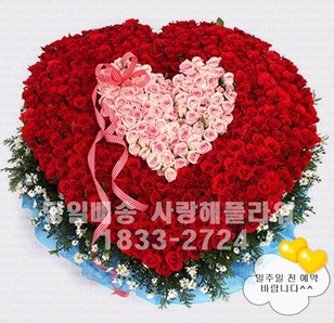 999송이 장미바구니 (일주일전 예약) ★가격문의★