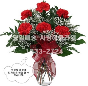 레드카네이션 화병