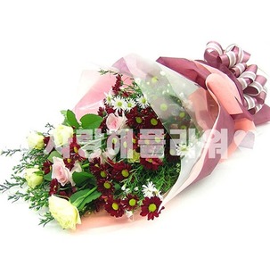 가을여자 소국다발