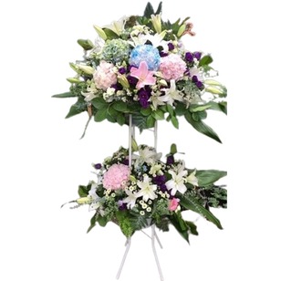 핑크수국 축하오브제
