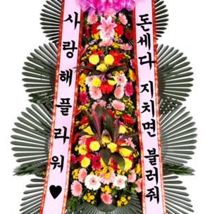 축하화환 돈세다 지치면~~
